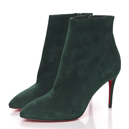 Christian Louboutin Veau Velours Eloise Booty 85 Ankle Boots 36.5 Green 3 of 7