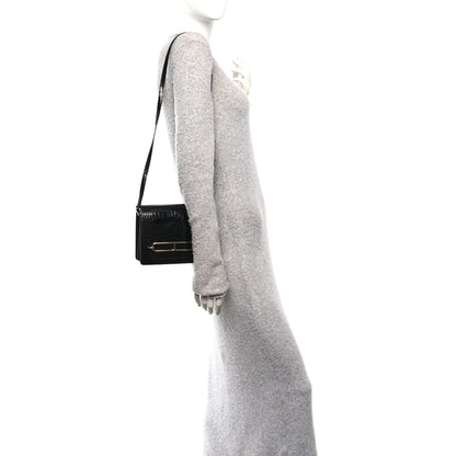 Hermes Shiny Alligator Mini Sac Roulis Black 2 of 10