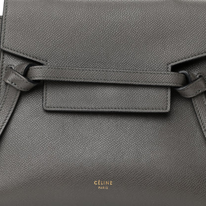 Celine Grained Calfskin Nano Belt Bag Grey 5 of 9
