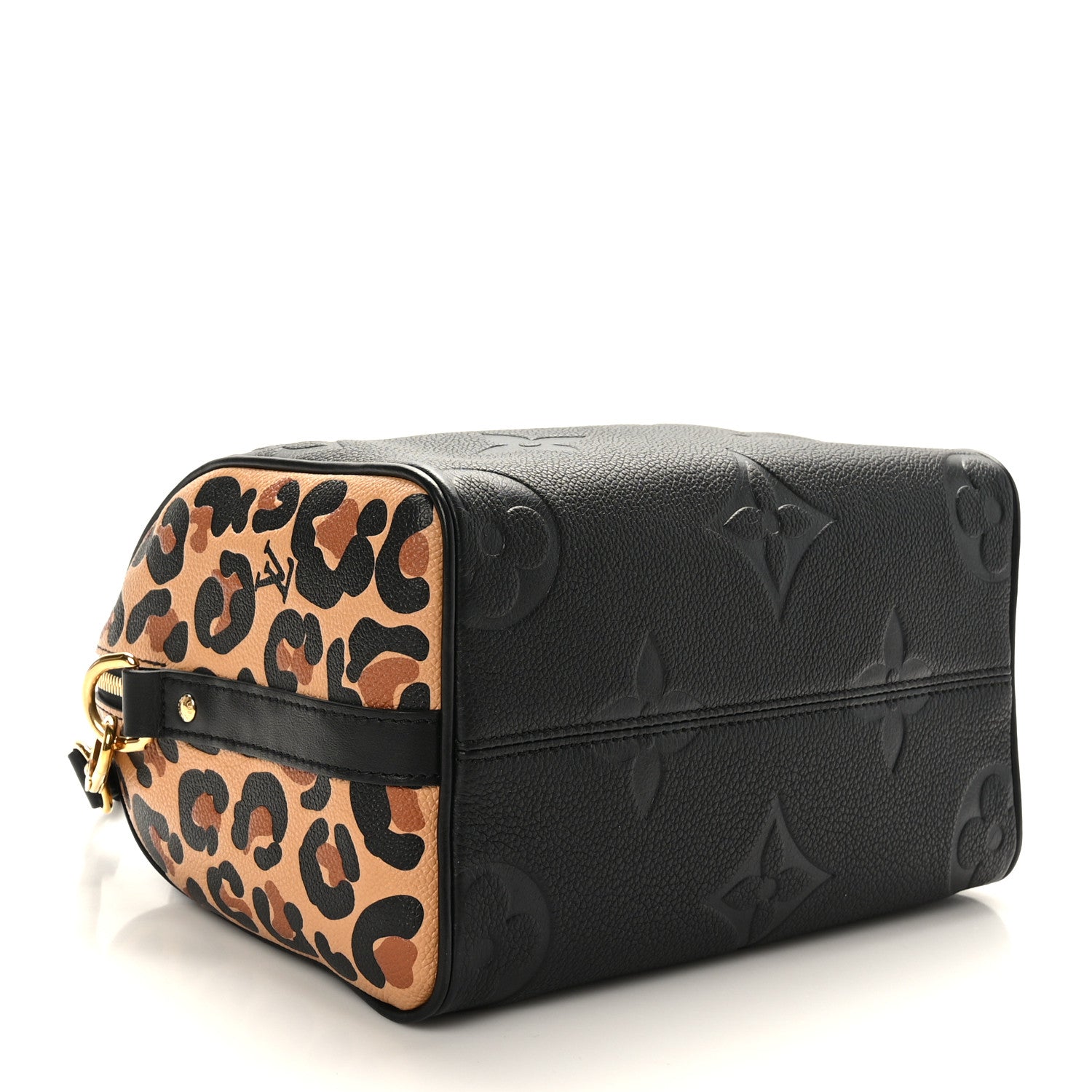 Louis Vuitton Empreinte Monogram Giant Wild At Heart Speedy Bandouliere 25 Black 4 of 10