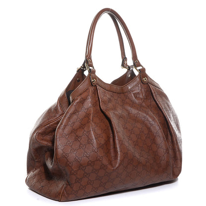 Gucci Guccissima Large Sukey Tote Brown 3 of 7