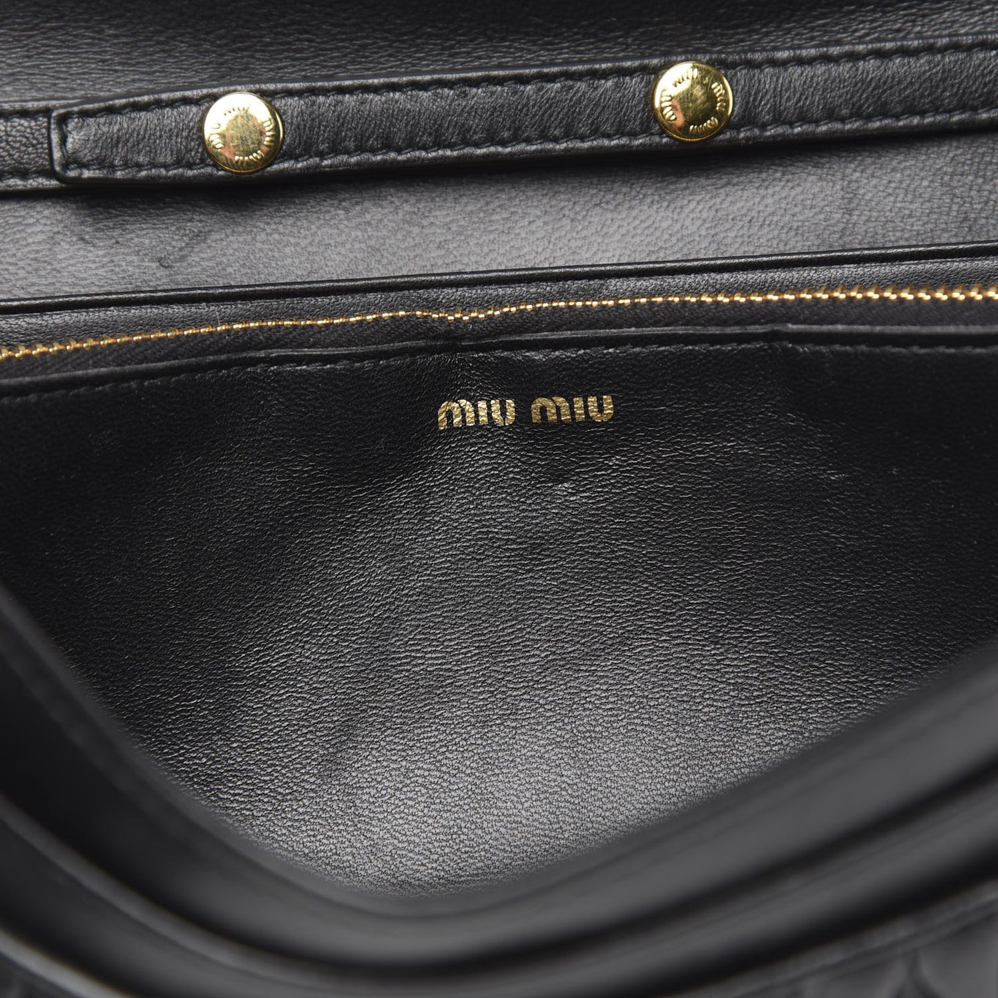 Nappa Matelasse Wallet On Chain Black