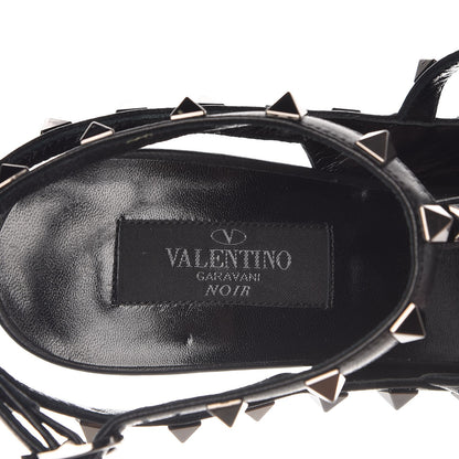 Valentino Garavani Nappa Rockstud Ankle Strap Pumps 40.5 Black 7 of 9