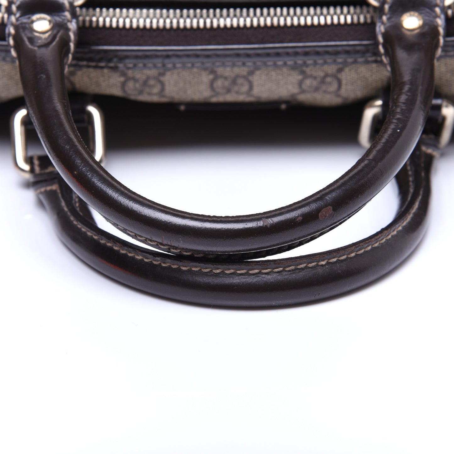 GG Plus Monogram Medium Joy Boston Dark Brown
