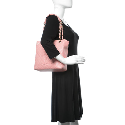 Chanel Caviar Quilted Petit Shopping Tote PST Pink 2 of 9