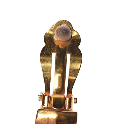 Chanel CC Clip On Earrings Gold 9 of 13