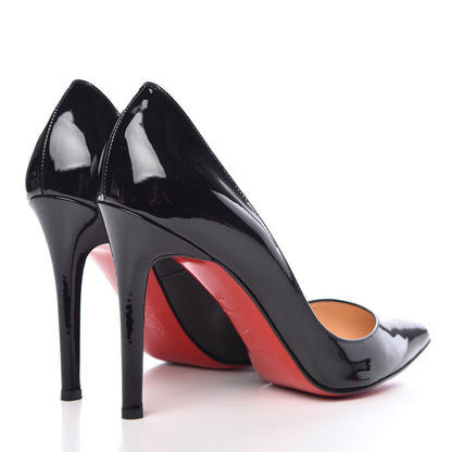 Christian Louboutin Patent Pigalle 100 Pumps 37 Black 4 of 11