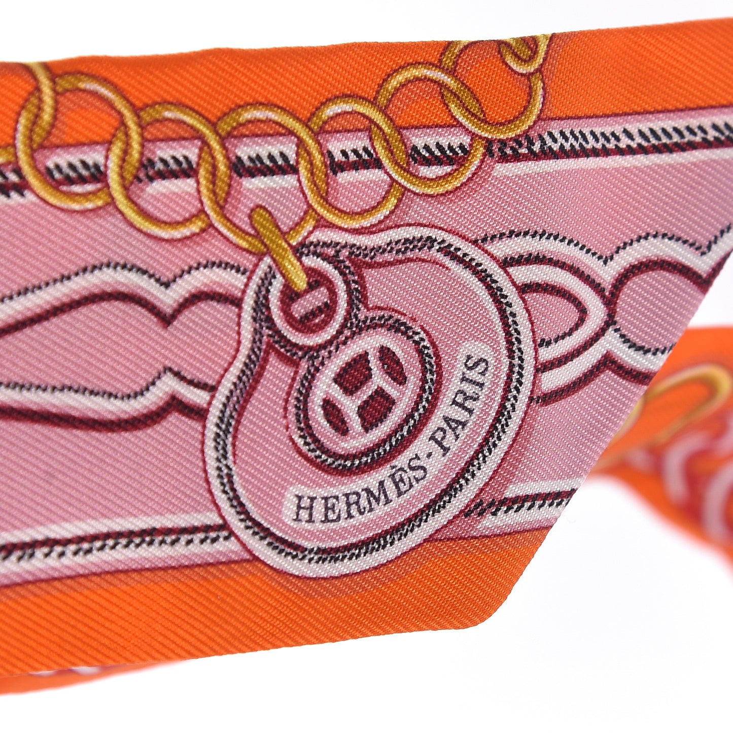 Silk Maillons Twilly Orange Vieux Rose Gold