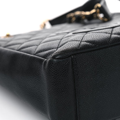 Chanel Caviar Quilted Petit Shopping Tote PST Black 6 of 9
