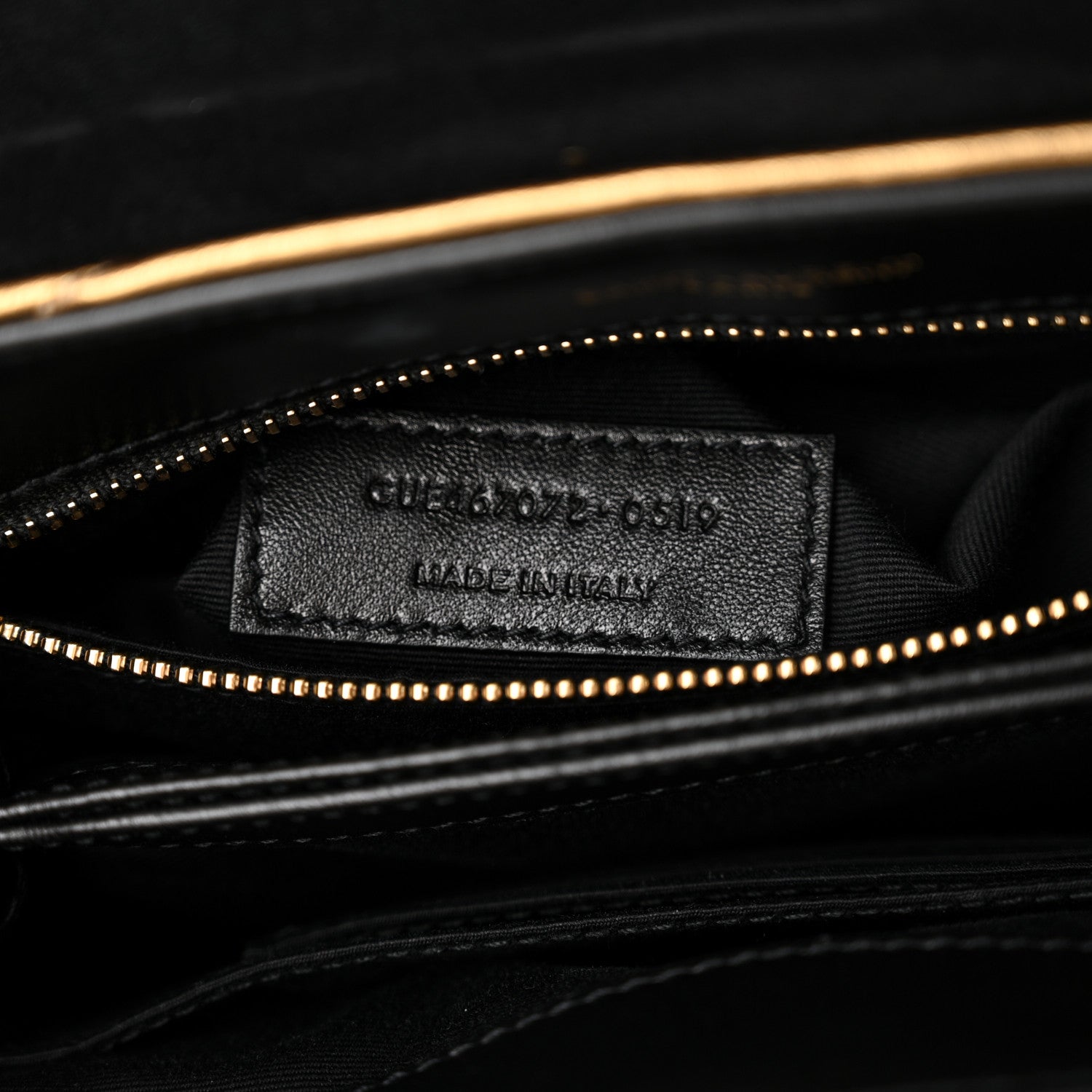 Saint Laurent Metallic Calfskin Y Quilted Monogram Toy Loulou Crossbody Bag Gold 5 of 11