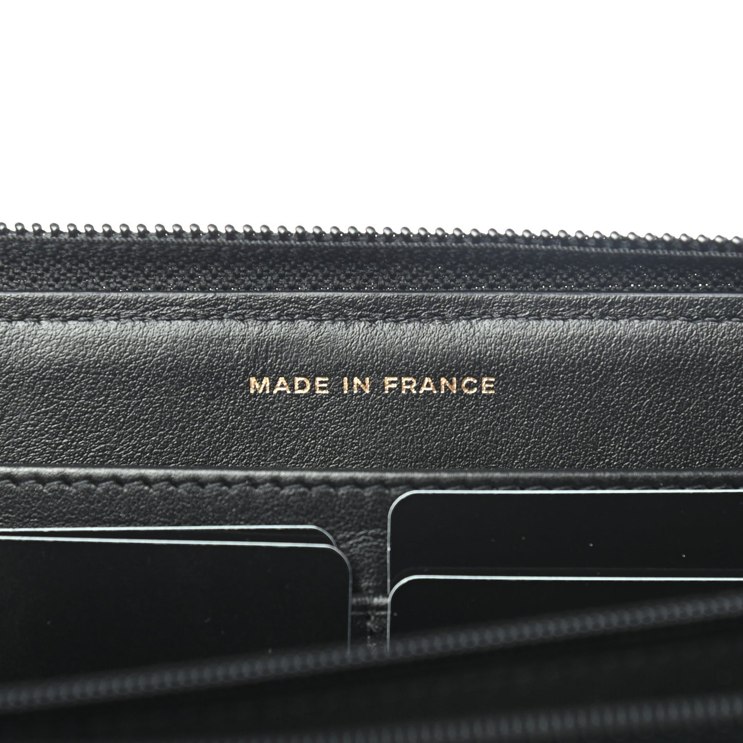 Caviar Chevron Quilted Zip Around Boy Wallet Black