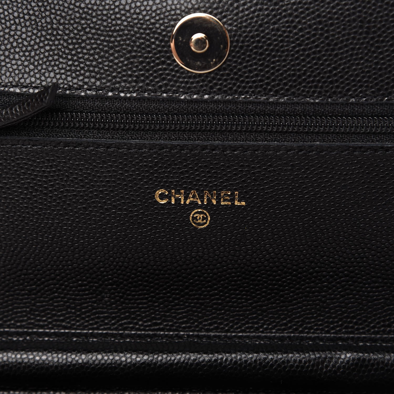 Chanel Caviar Quilted Coco Candy Wallet On Chain WOC Black 8 of 12