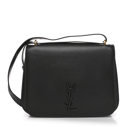 Saint Laurent Smooth Calfskin Spontini Saddle Bag Black 1 of 10