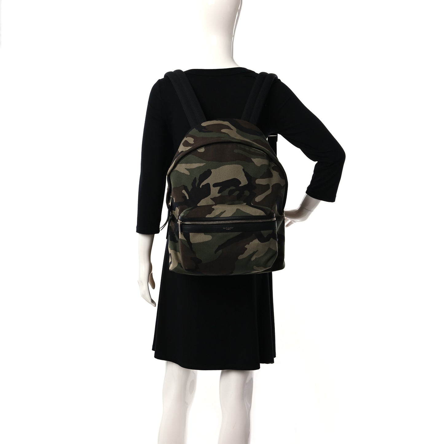Canvas Camouflage Print Hunting Backpack Khaki