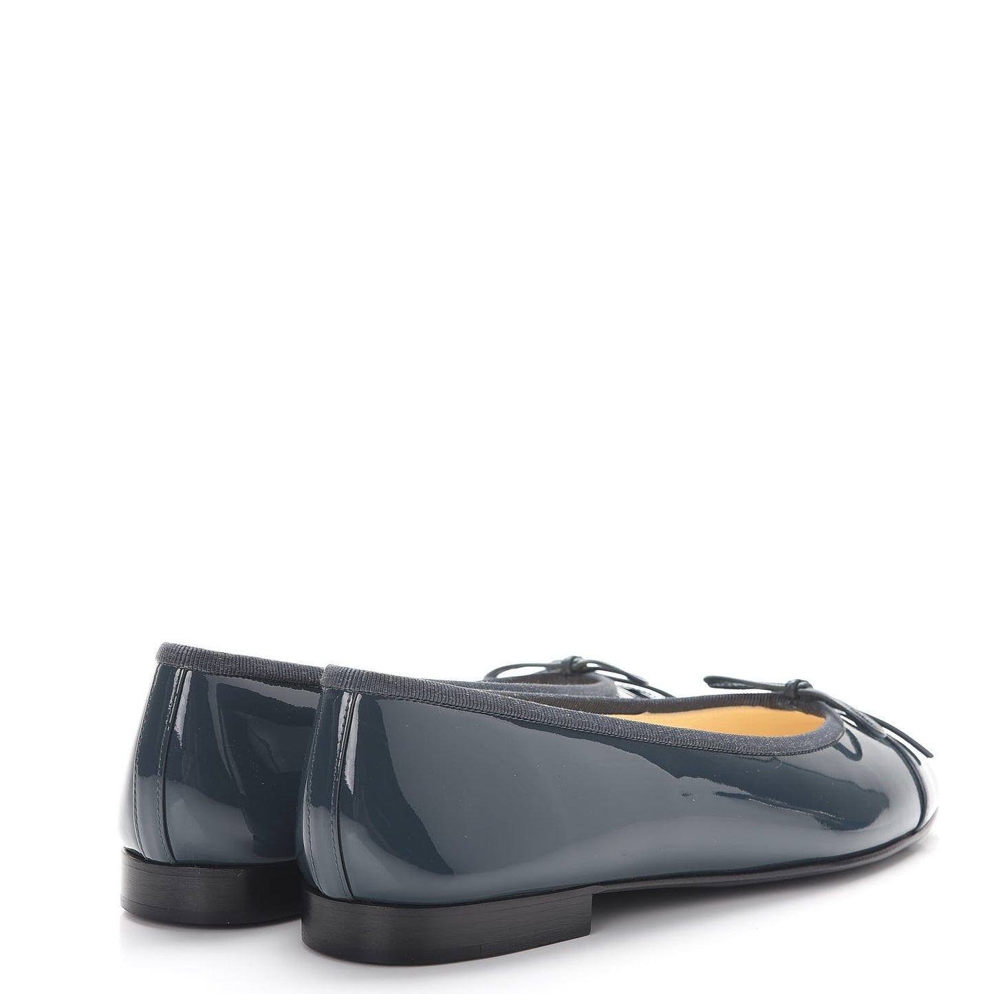 Patent CC Cap Toe Ballerina Flats 37.5 Dark Blue