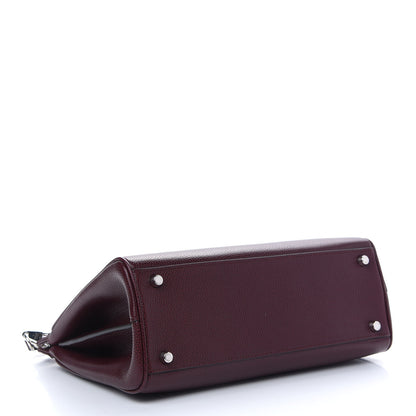 Gucci Grainy Calfskin Small Zumi Top Handle Bag Vintage Bordeaux 4 of 9