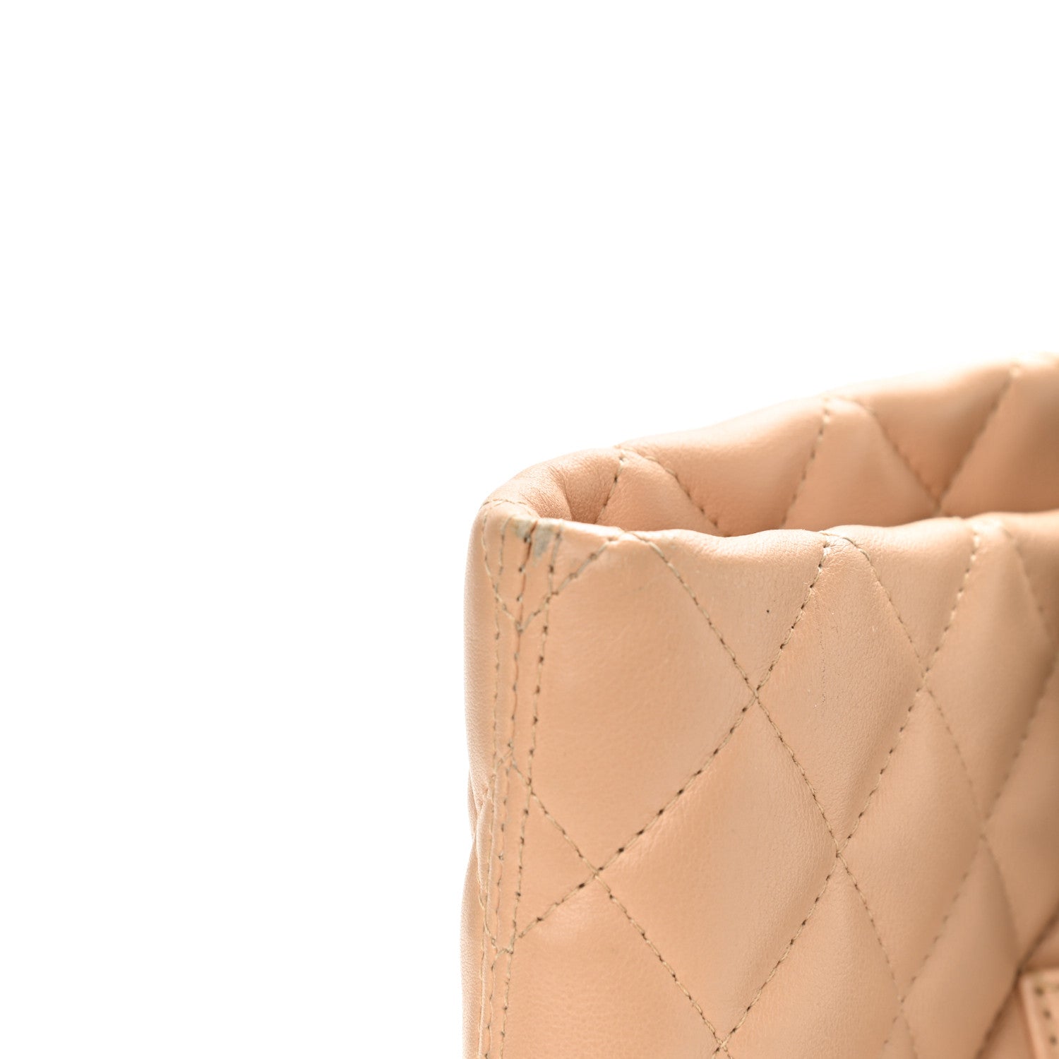 Chanel Calfskin Quilted Large Cambon Tote Beige Black 10 of 11