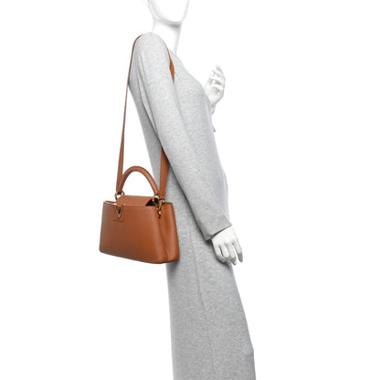 Louis Vuitton Taurillon Capucines BB Tan 2 of 10