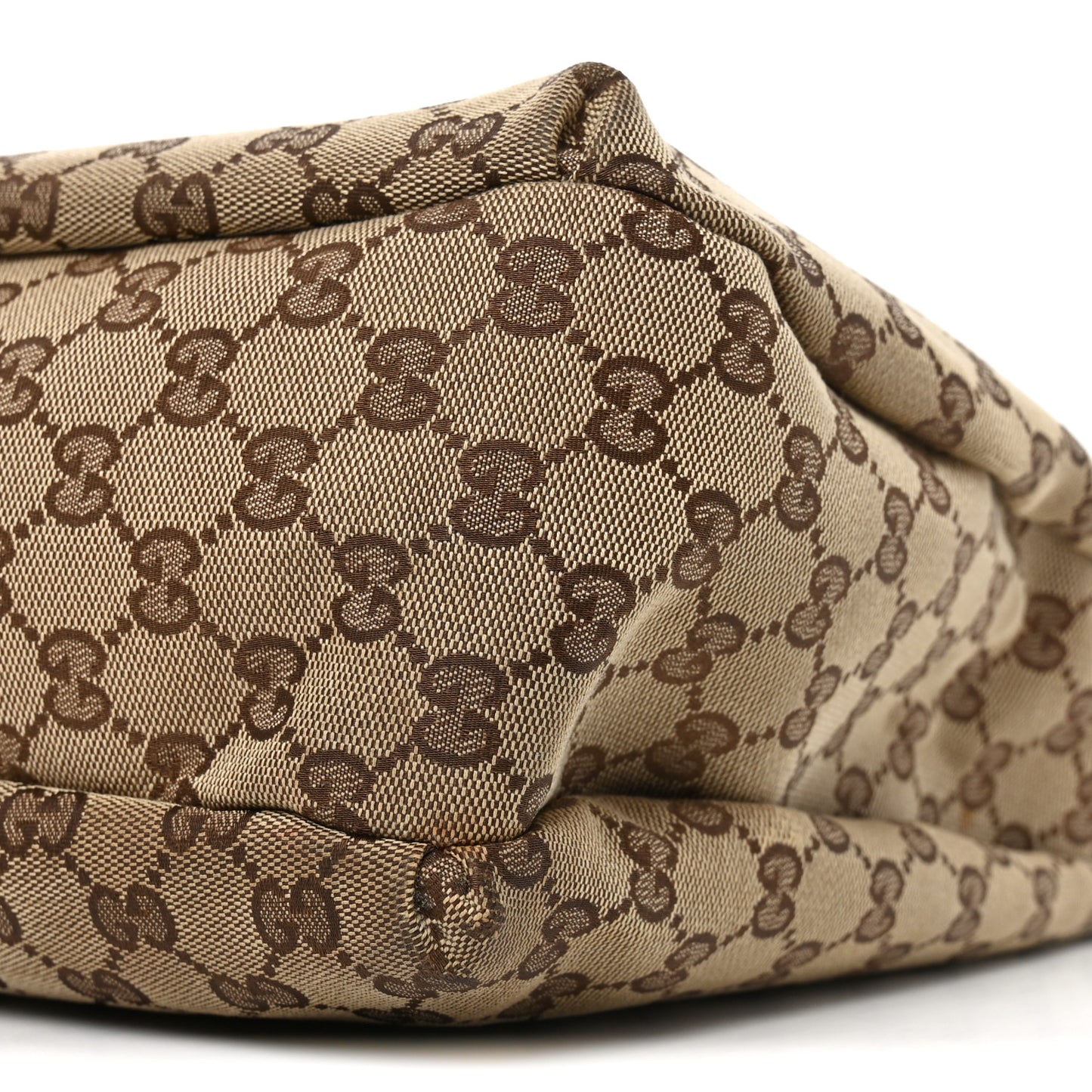 Monogram Large New Ladies Web Hobo Dark Brown