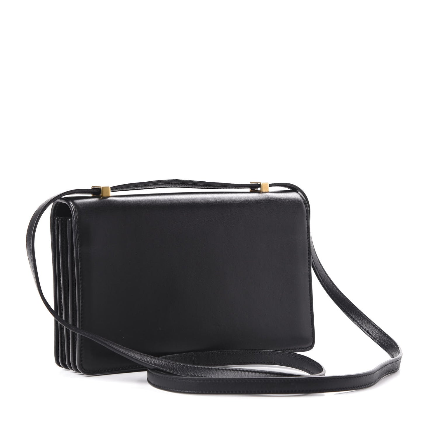 Calfskin Monogram Small Dylan Shoulder Bag Black