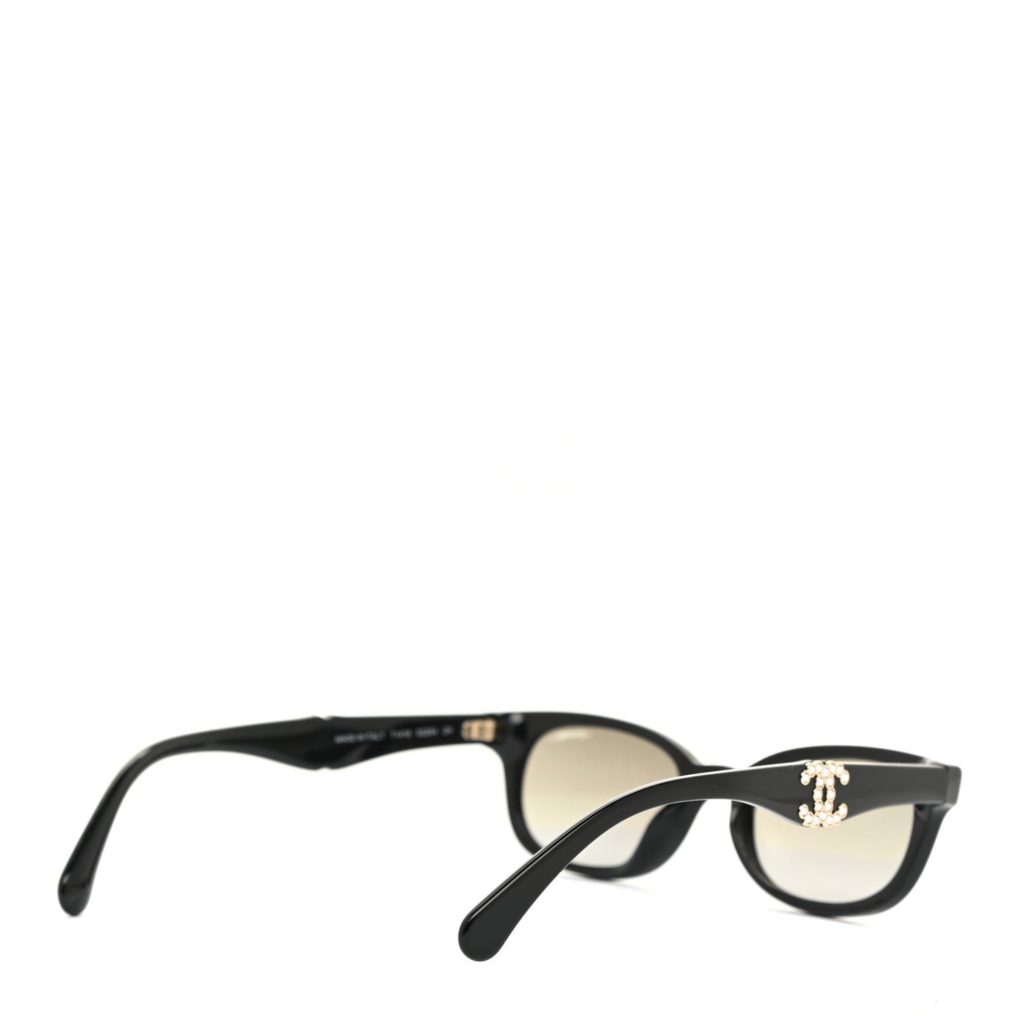 Acetate Square Crystal CC Sunglasses S2264 Black