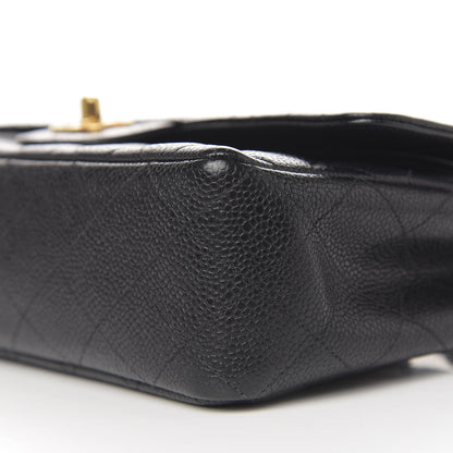 Chanel Caviar Quilted Medium Double Flap Black 10 of 11