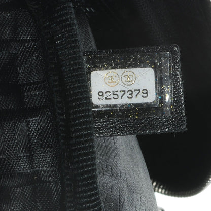 Chanel Satin Square Quilted Lipstick Charm Cosmetic Case Black 6 of 8