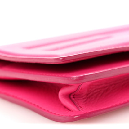Fendi Vitello Flamingo Tube Wallet on Chain Fuchsia 9 of 10