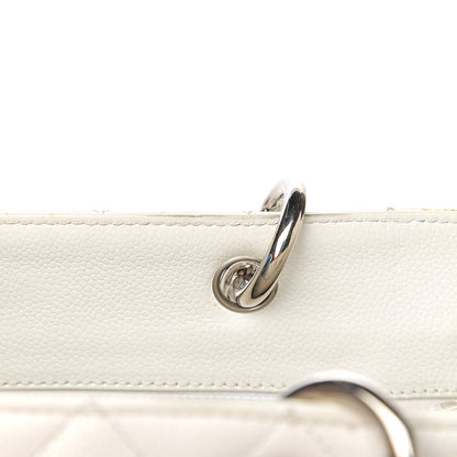 Chanel Caviar Quilted Grand Shopping Tote GST White 11 of 23