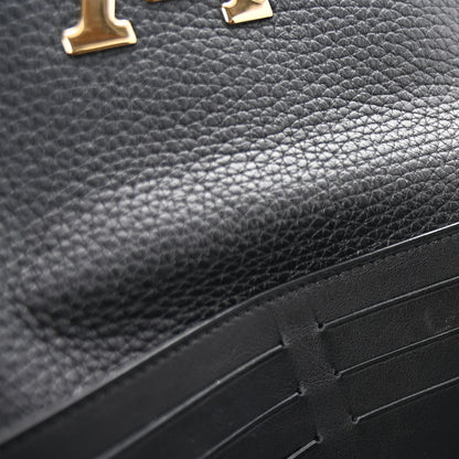 Louis Vuitton Taurillon Embellished Capucines Long Wallet Black 7 of 11