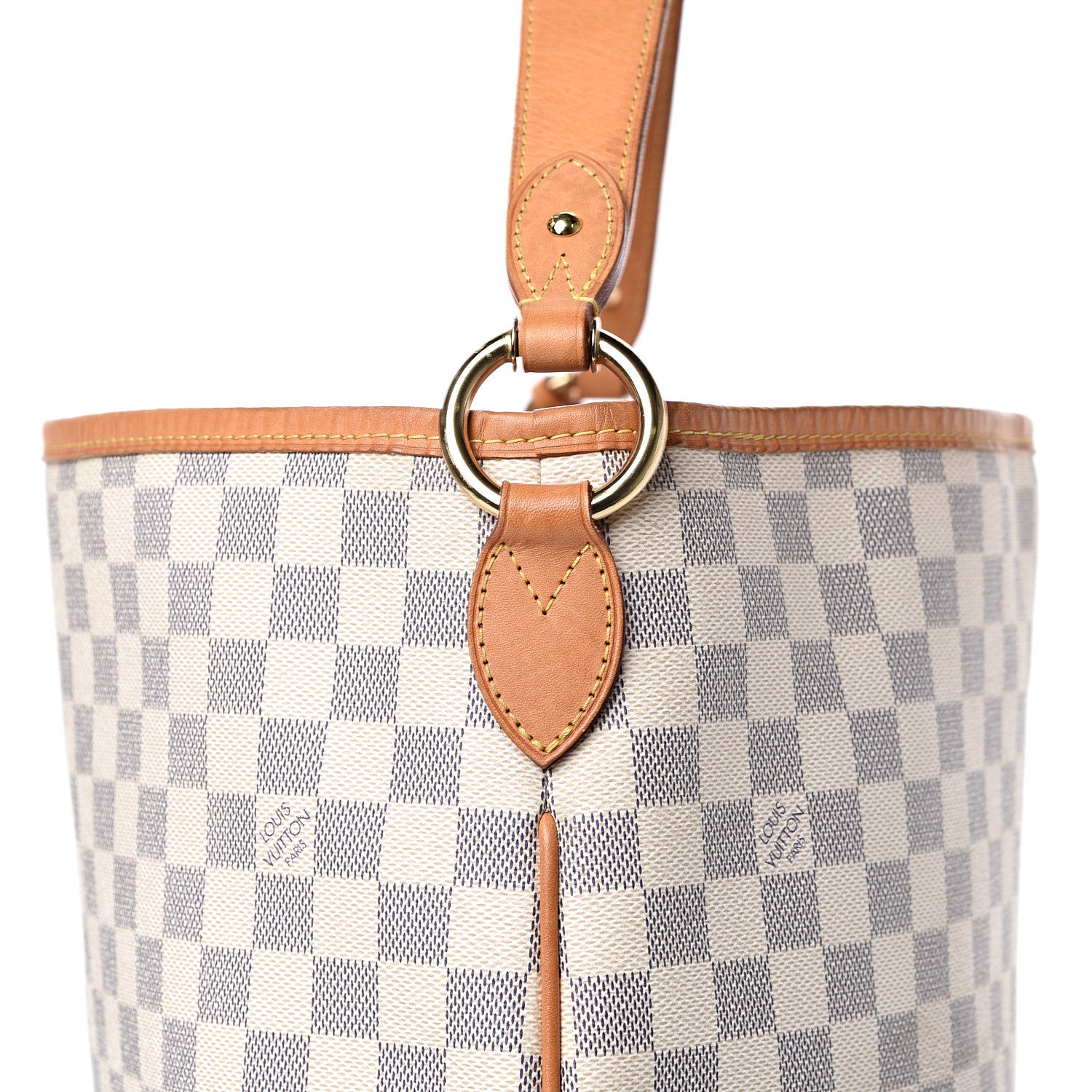 Louis Vuitton Damier Azur Delightful MM Rose Ballerine 7 of 18