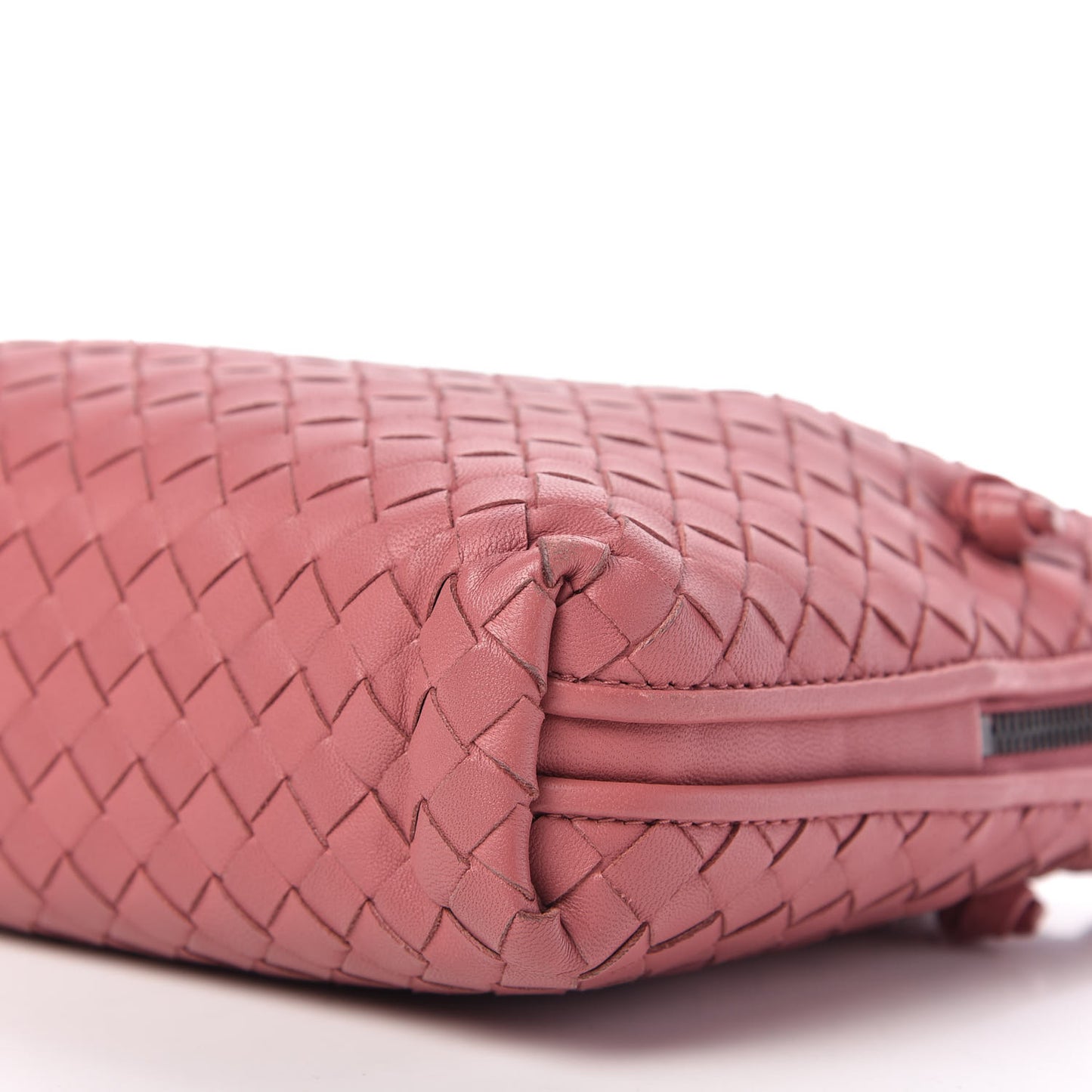 Nappa Intrecciato Nodini Crossbody Messenger Rose Pink