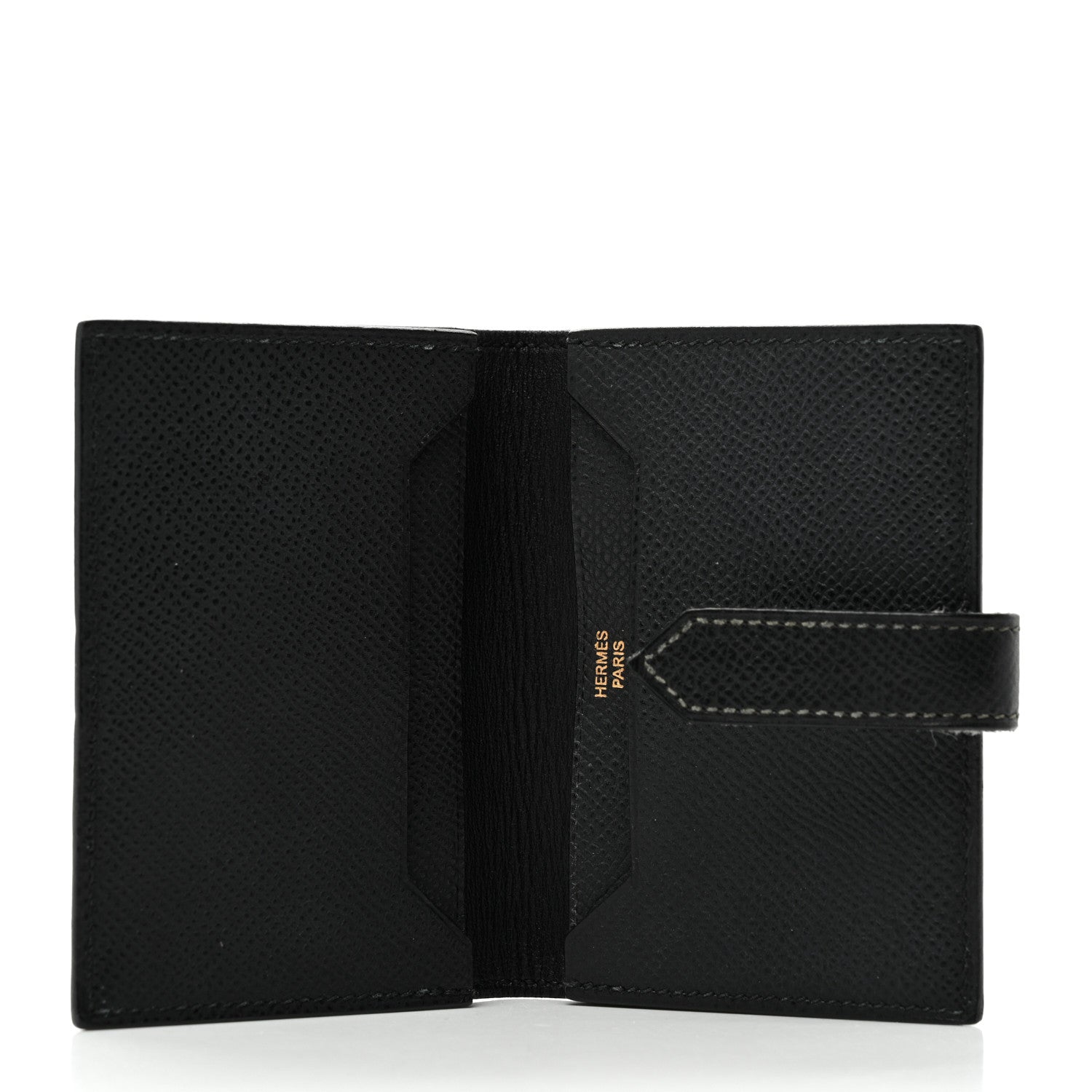 Hermes Epsom Bearn Card Holder Wallet Black 5 of 6