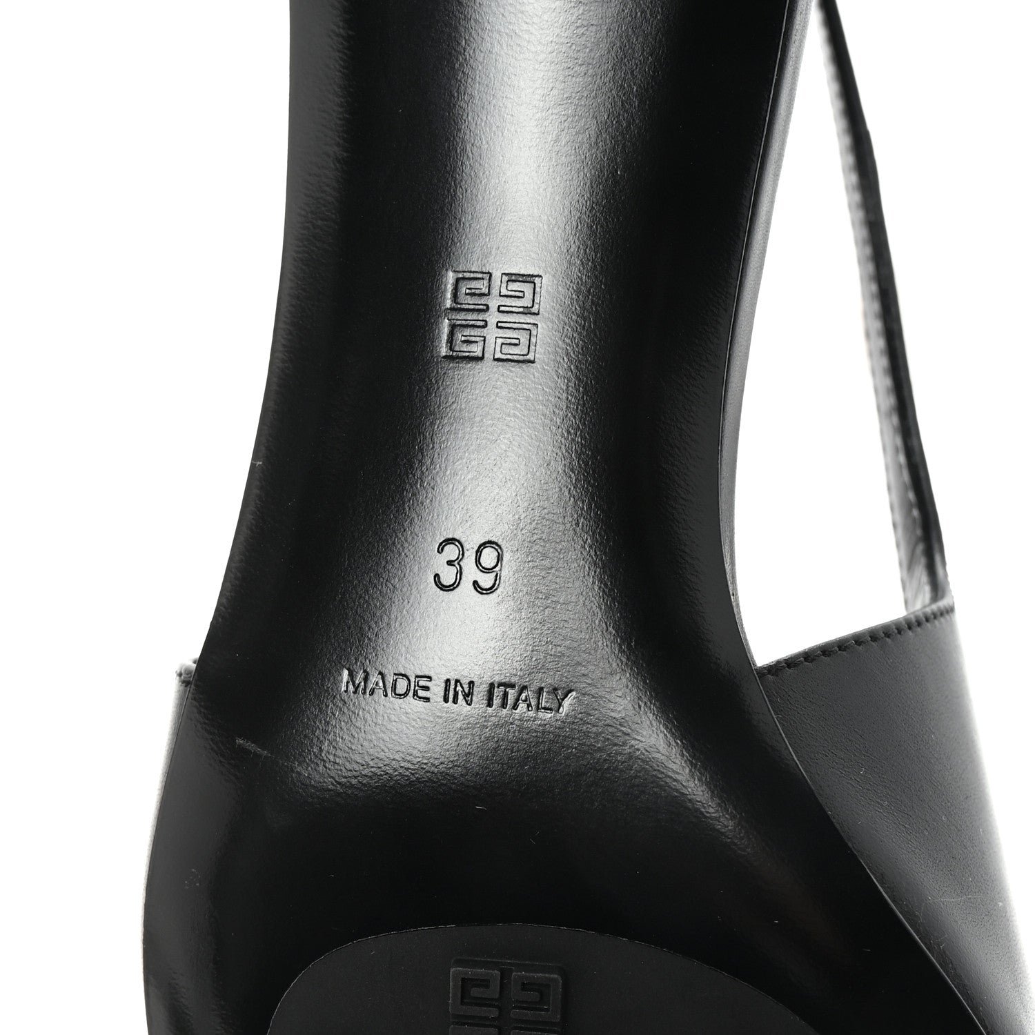 Givenchy Calfskin G Cube 50mm Slingback Pumps 39 Black 7 of 10