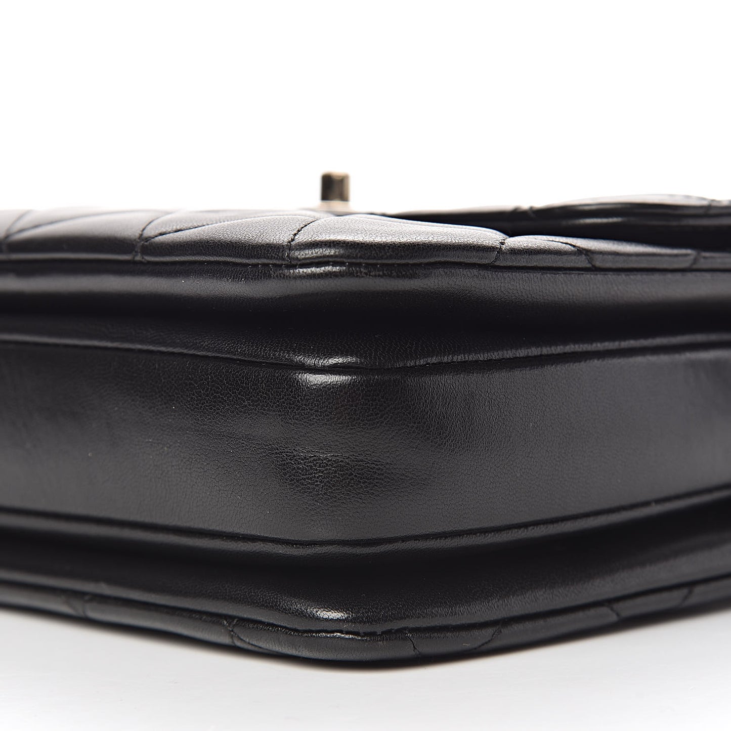 Lambskin Quilted Small Trendy CC Dual Handle Flap Bag Black
