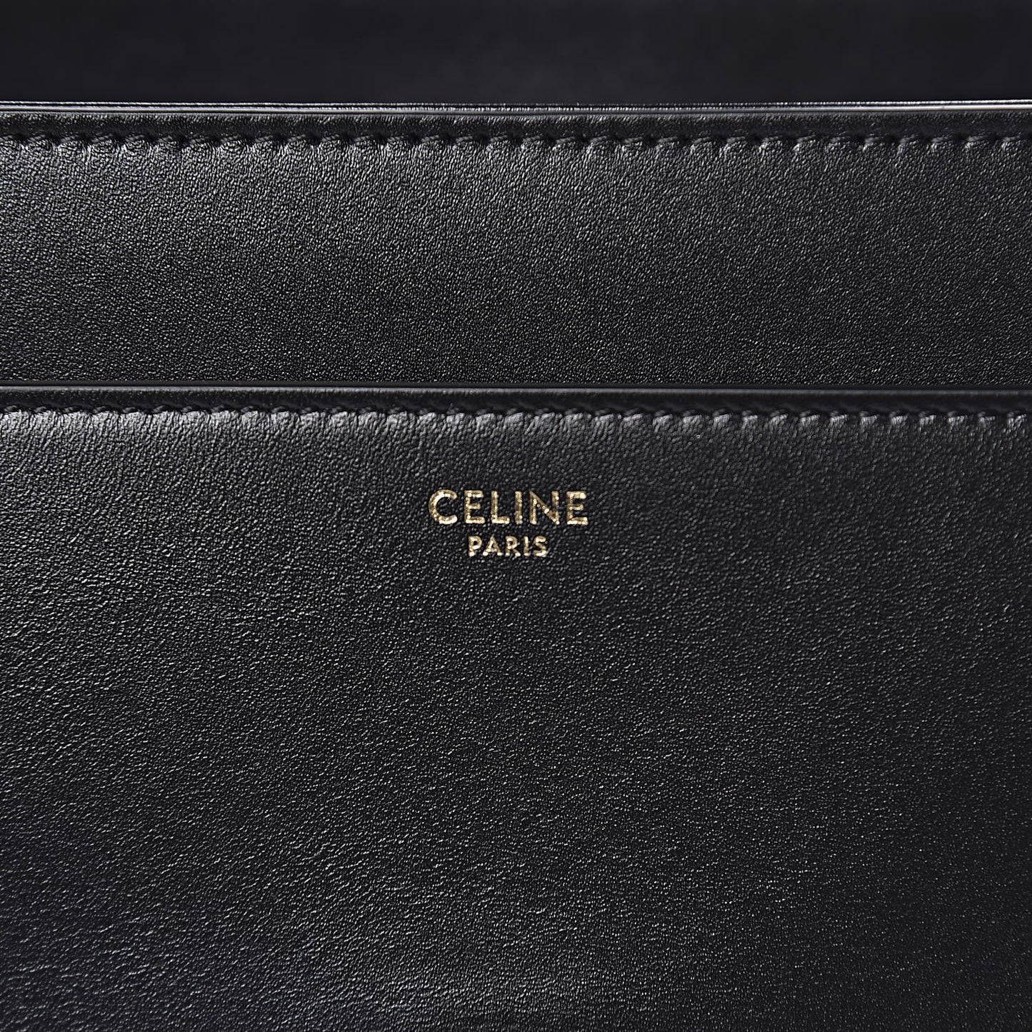 Satinated Calfskin Medium 16 Top Handle Bag Black
