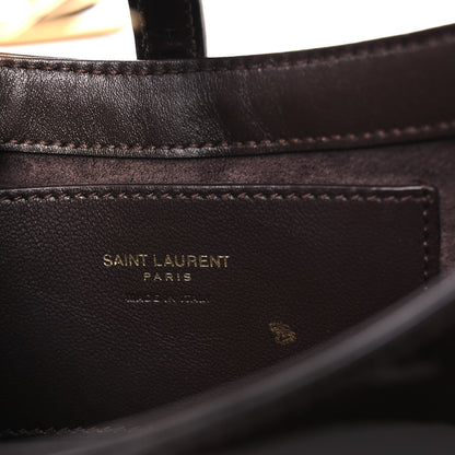 Saint Laurent Patent Calfskin Le 5 A 7 Mini Hobo Spicy Chocolate 6 of 11