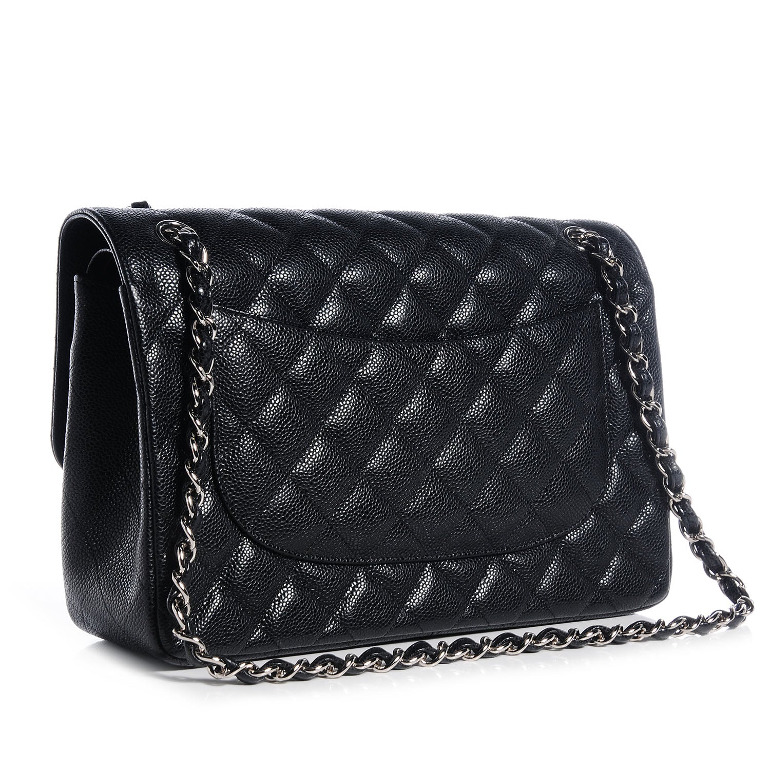 Chanel Caviar Quilted Jumbo Double Flap Black 3 of 8