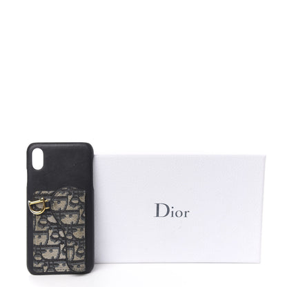 Christian Dior Oblique Calfskin Saddle iPhone XS Max Case Blue 8 of 8