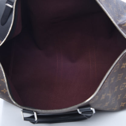 Louis Vuitton Monogram Macassar Keepall Bandouliere 45 6 of 9