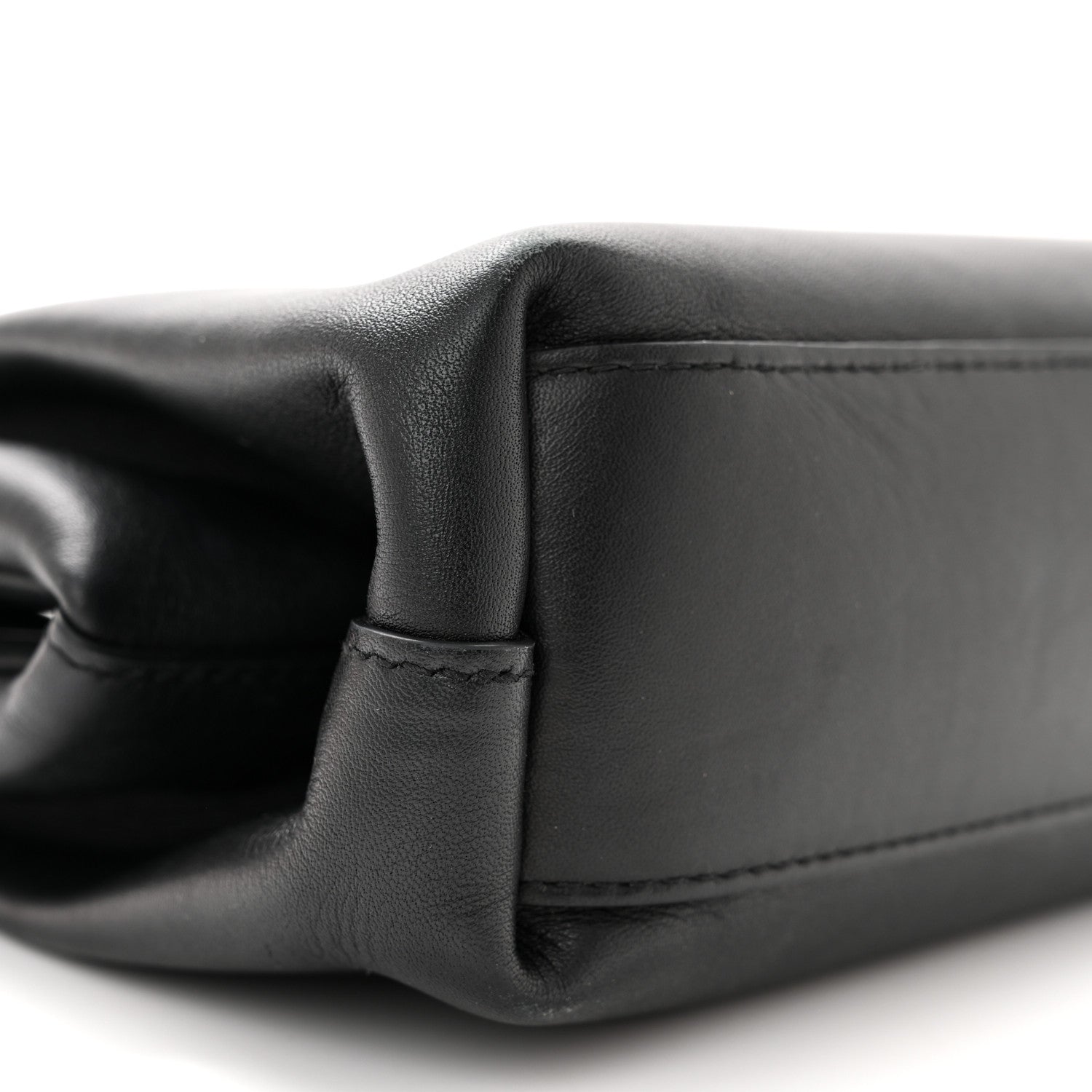 Bottega Veneta Calfskin Small The Point Triangle Bag Black 8 of 12