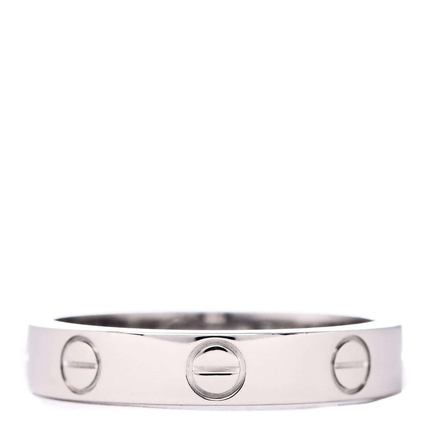 18K White Gold 3.5mm LOVE Wedding Band Ring 51 5.75