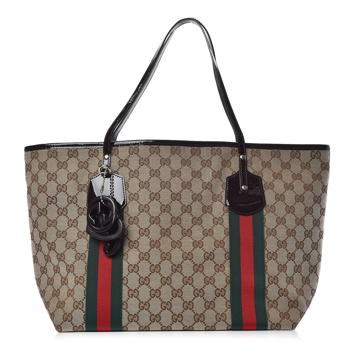 Monogram Web Large Jolie Tote Brown