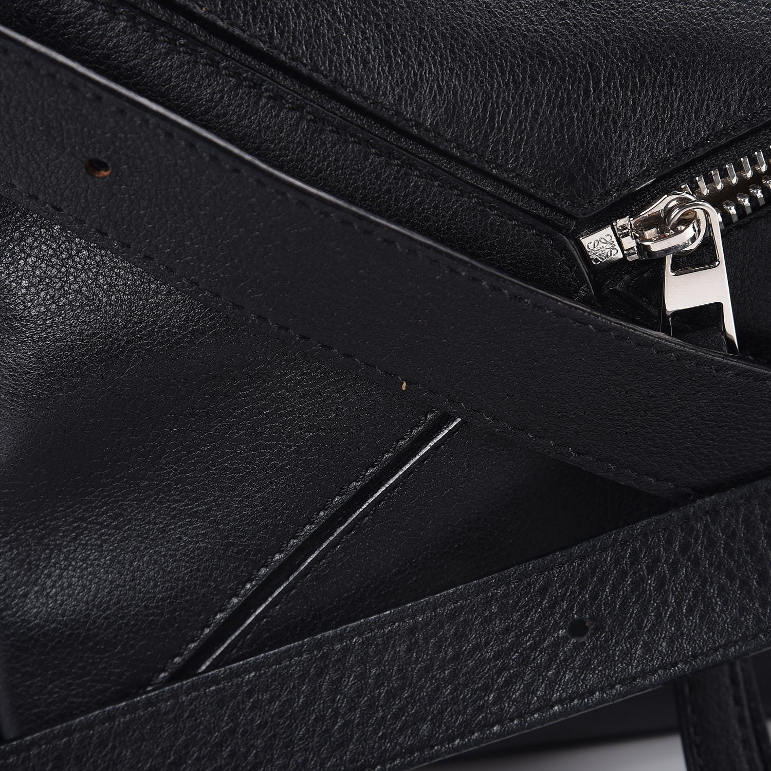 Loewe Calfskin Small Puzzle Bag Black 7 of 12