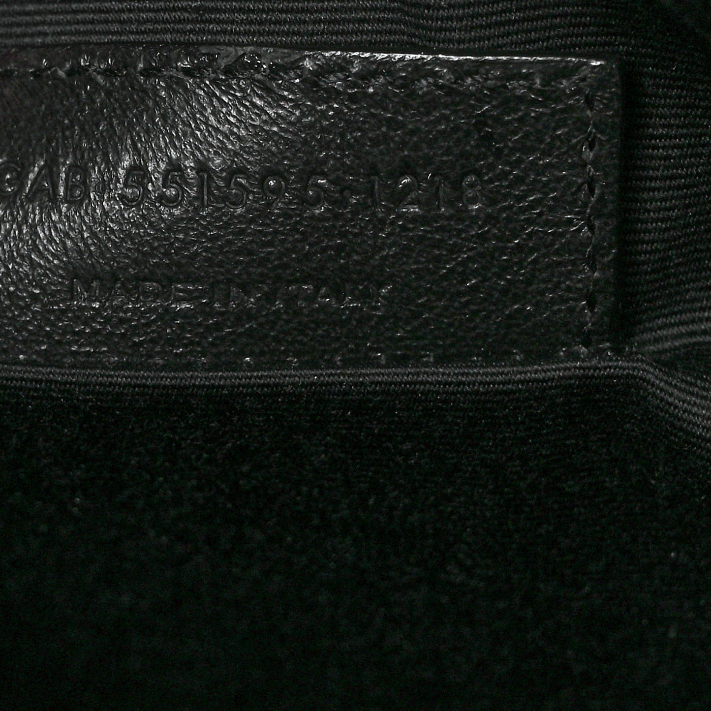 Linen Canvas Teddy Shopping Bag Black