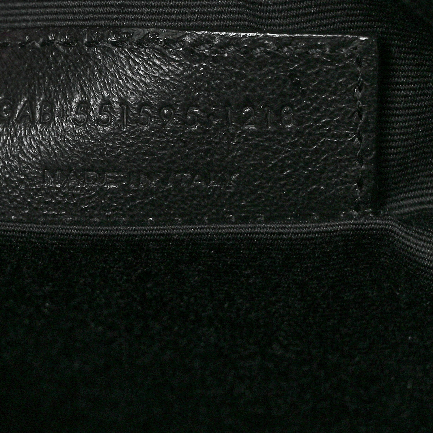 Saint Laurent Linen Canvas Teddy Shopping Bag Black 10 of 16