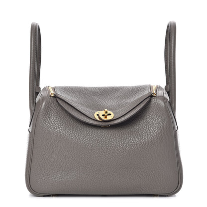 Hermes Taurillon Clemence Lindy 26 Etain 1 of 11
