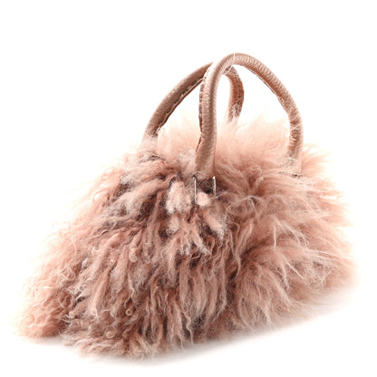 Fendi Monogolian Lamb Cuoio Romano Selleria Frame Bag Cipria 3 of 11