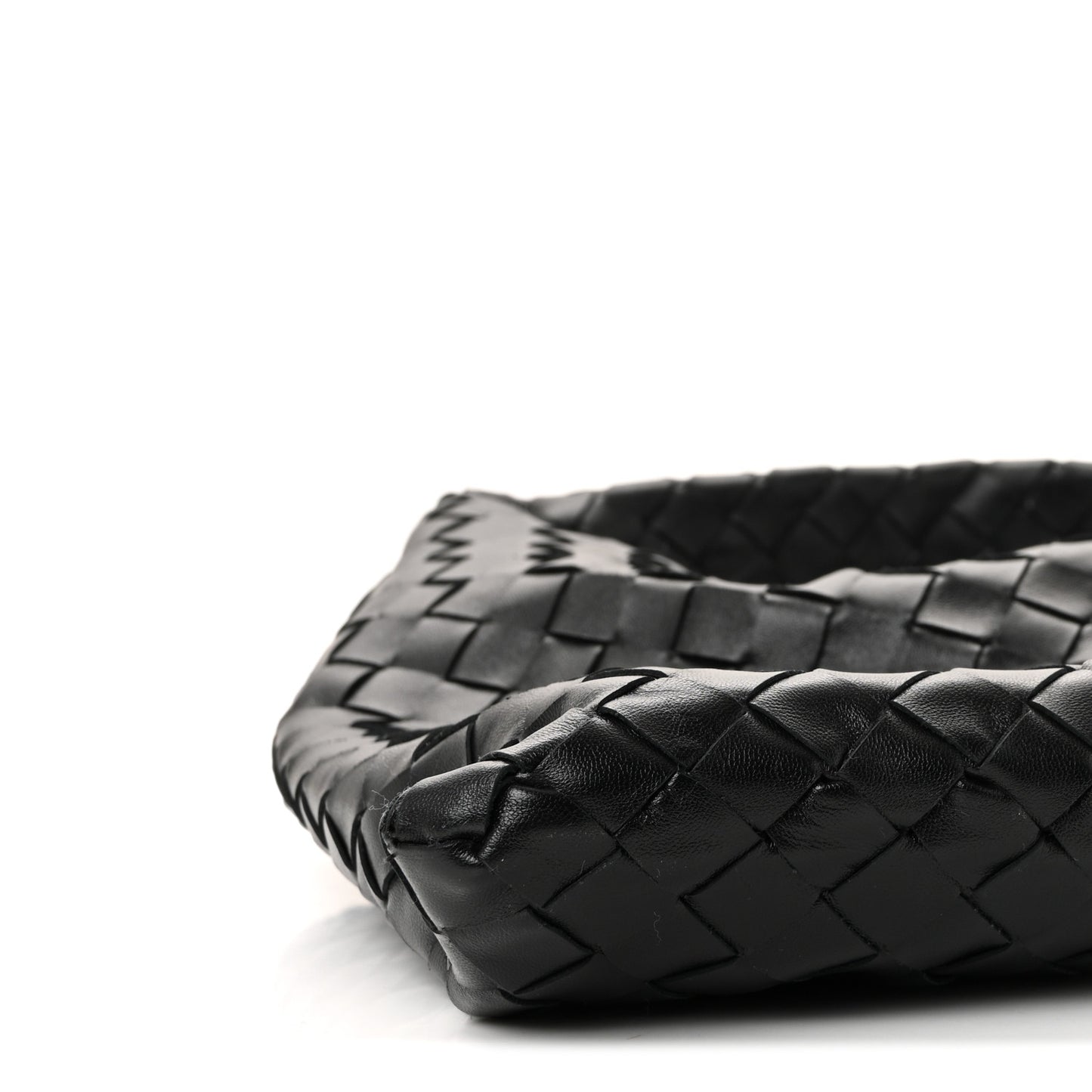 Calfskin Intrecciato Small Hop Black