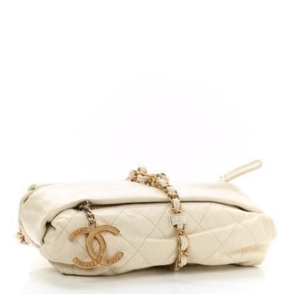 Chanel Calfskin Quilted Baluchon White 4 of 11